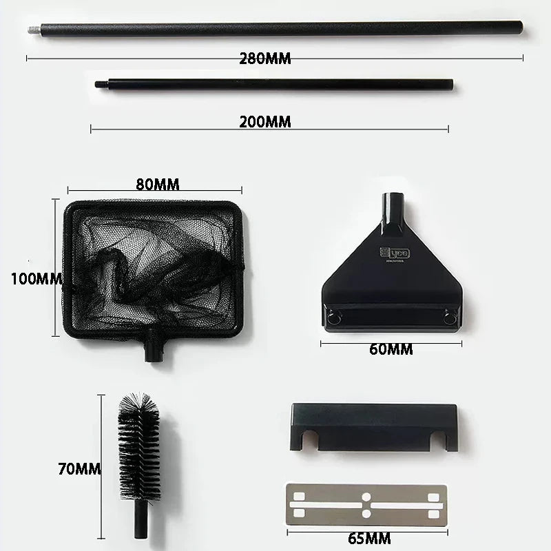 Racleur de verre d'aquarium extensible
