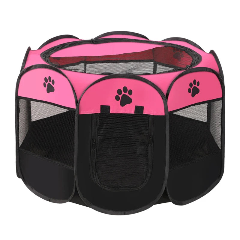 Foldable Octagonal Pet Tent with Mosquito Netting