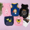 Breathable Mesh Pet Vest with Cute Cartoon Print
