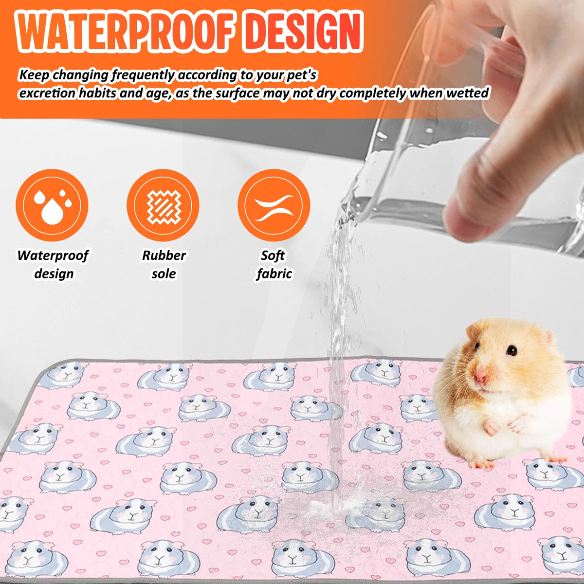 Reusable Waterproof Guinea Pig Cage Liner