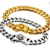 Stainless Steel Cuban Link Dog Collar