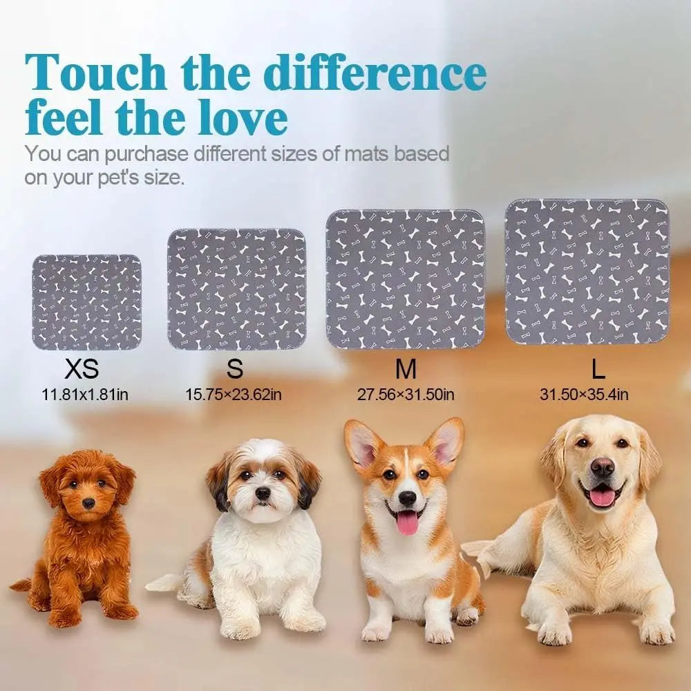 Reusable Leak-Proof Dog Pee Pad with Anti-Slip Backing