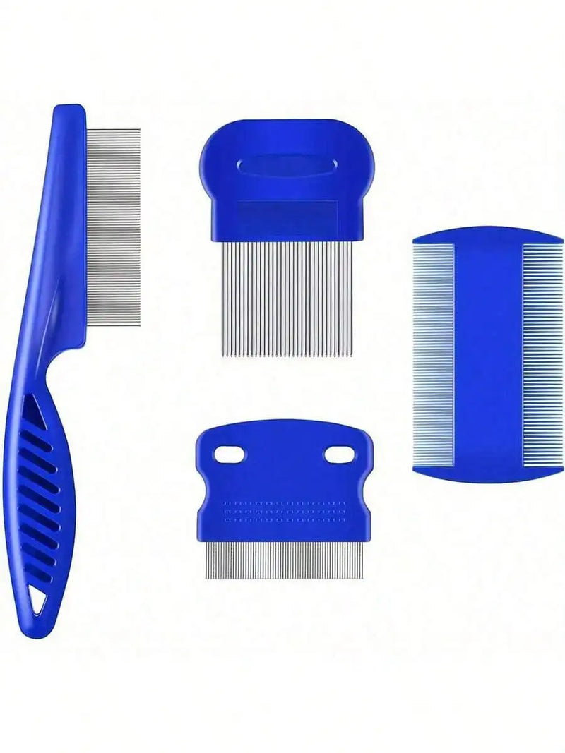 Set de Peines para Aseo de Mascotas de Acero Inoxidable