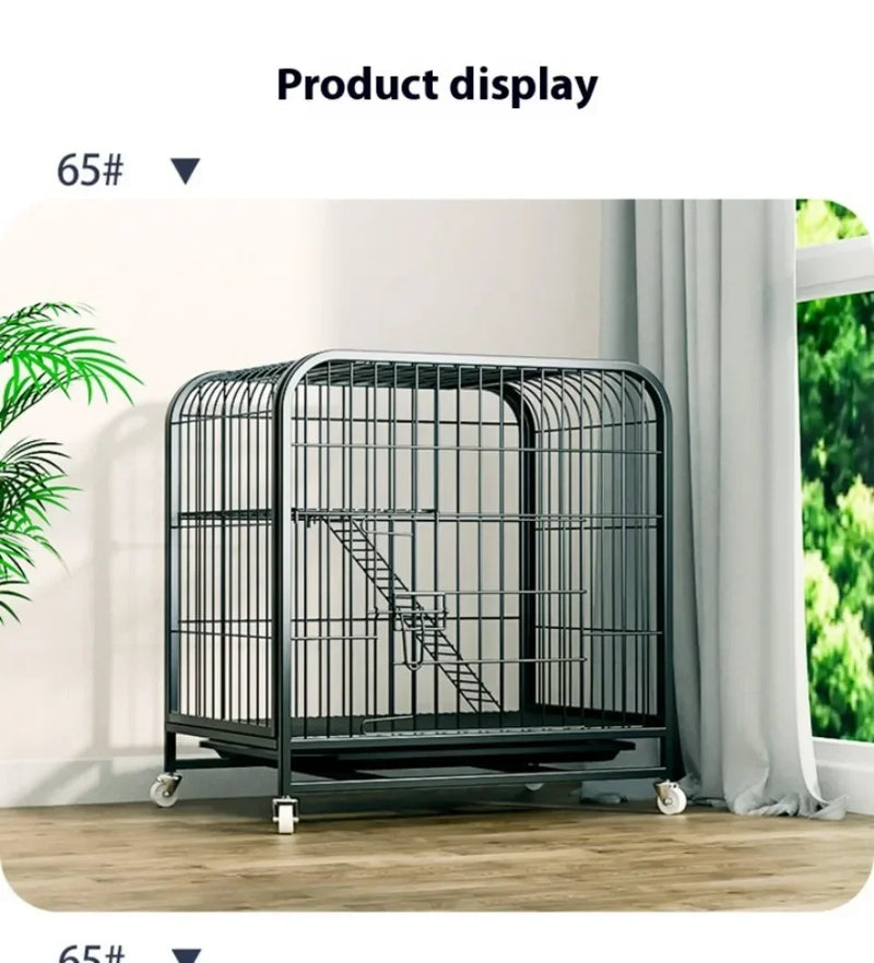 قفص قطط شبكي قابل للفتح مع فيلا مزدوجة