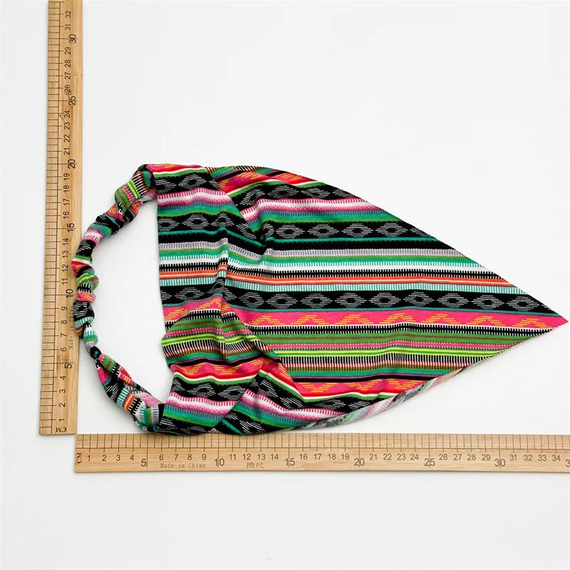 Boho Floral Print Cotton Triangle Hair Bandanas