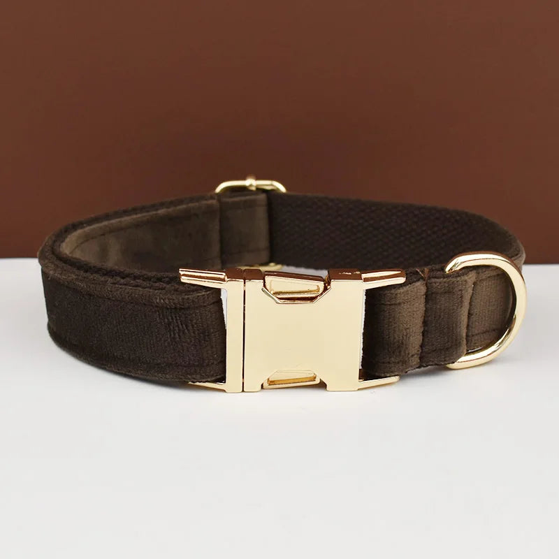 Personalisiertes Halsband, Geschirr & Leine Set mit abnehmbarem Fliegenknoten