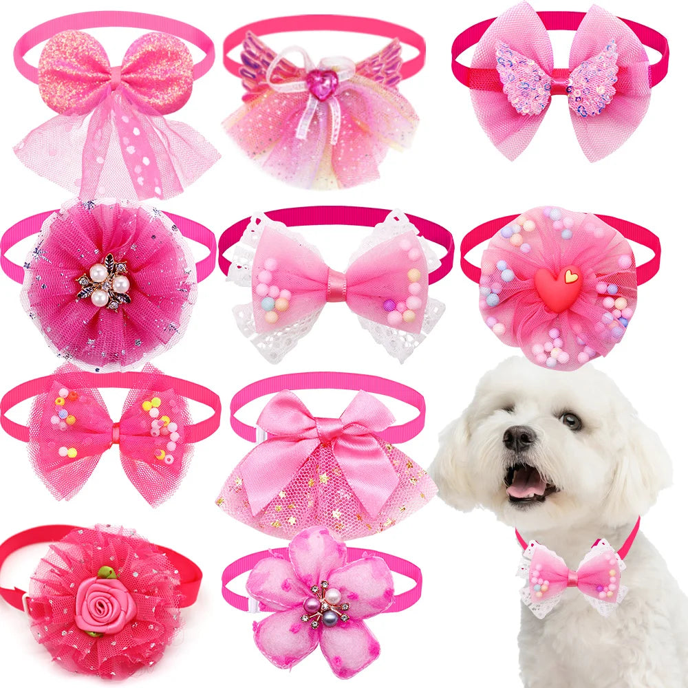 Lace Bow Tie Collar Accessory for Small Dogs and Cats