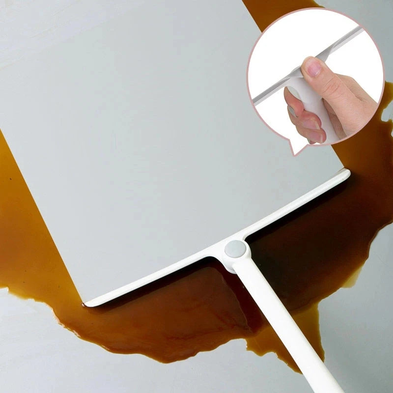 360° Rotating Shower Squeegee with Silicone Holder