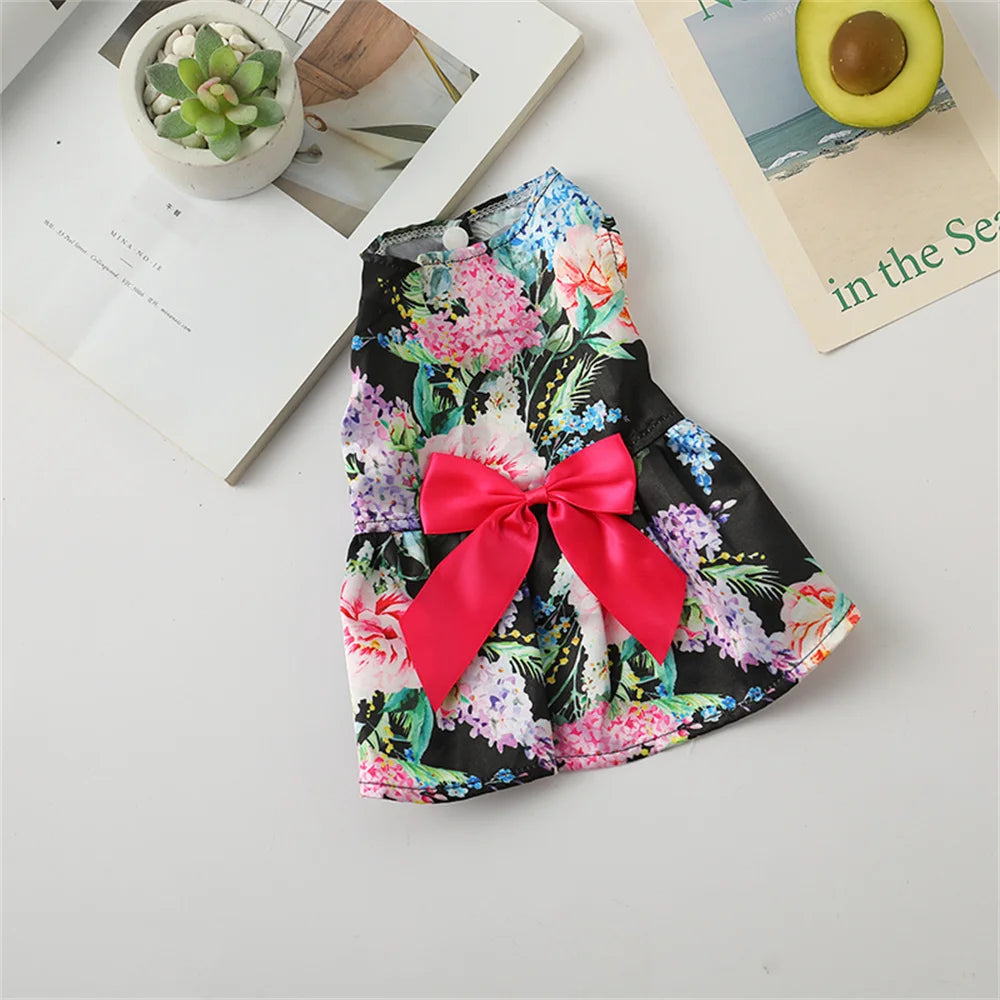 Polka Dot Dog Skirt Dress for Small Breeds