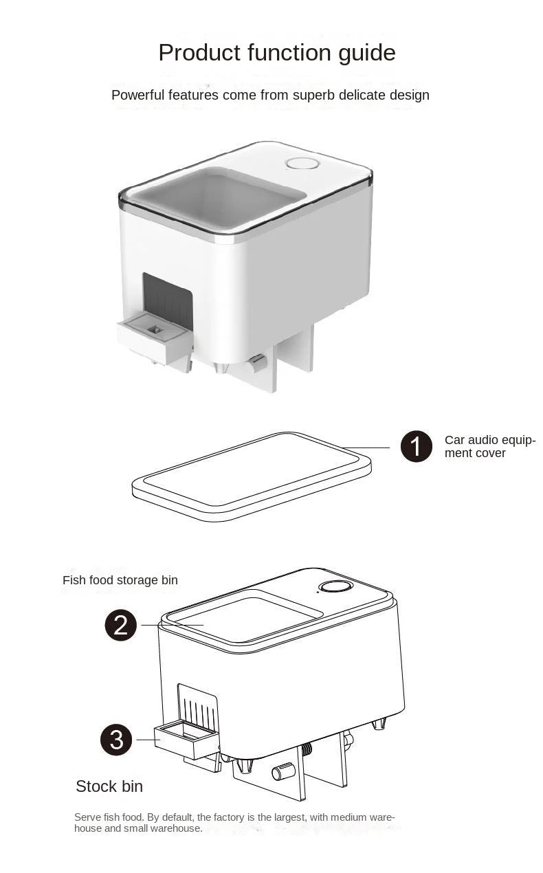 Smart WiFi Automatic Fish Feeder with App Control