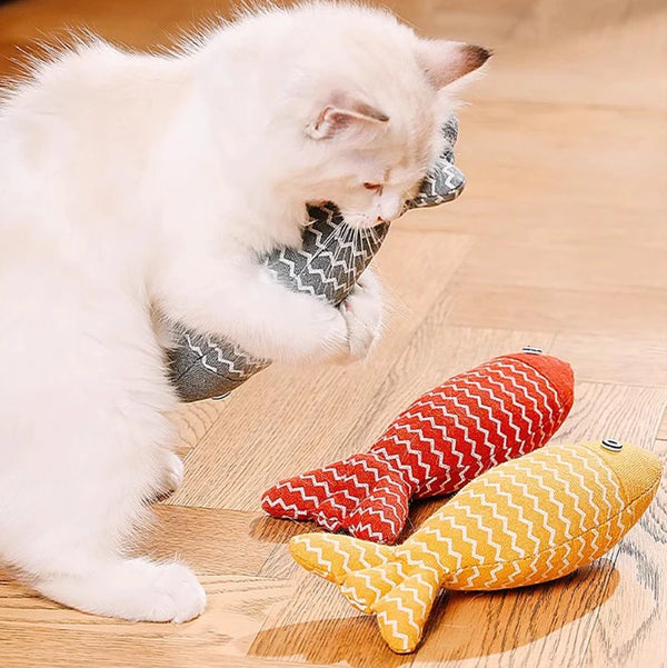 Jouet Grattoir en Forme de Poisson à la Catnip