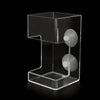 Clear acrylic aquarium fish feeder ring with a tray and a circular feeding disc.
