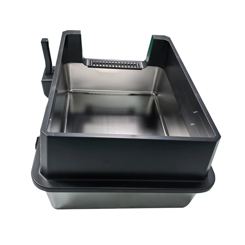 صندوق فضلات من الفولاذ المقاوم للصدأ مقاس XXXL بارتفاع عالٍ للقطط الكبيرة