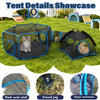 3-in-1 Portable Mesh Pet Playpen with Tunnel
