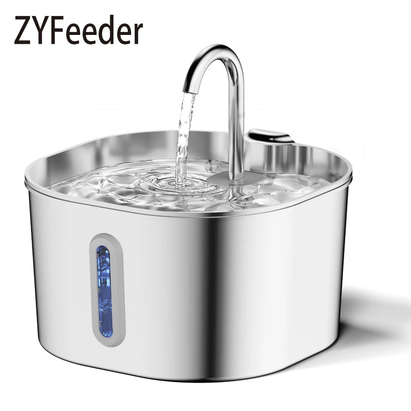 Fontaine à eau automatique pour animaux en acier inoxydable