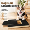 Wooden Dog Nail Scratch Board with Treat Box and Sandpaper Pad