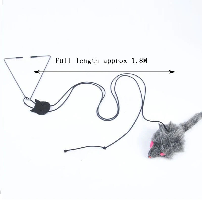 Ratón de Peluche para Gatos con Gancho para Puerta