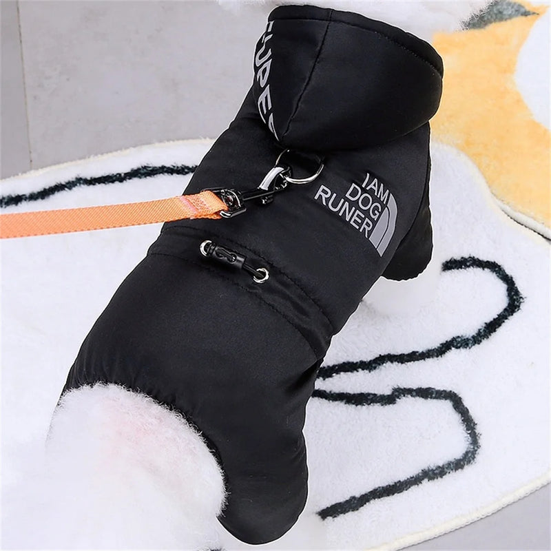 Mono de Algodón Acogedor para Perro con Capucha Impermeable