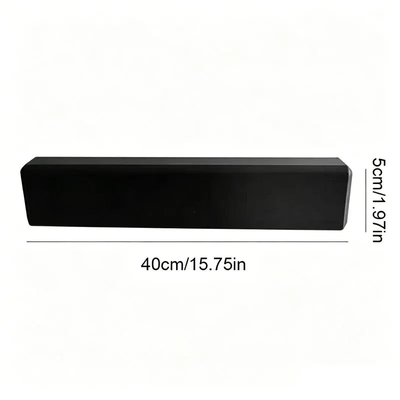 Black dog car window chin rest cushion made of soft EVA foam with dimensions 40cm x 5cm.