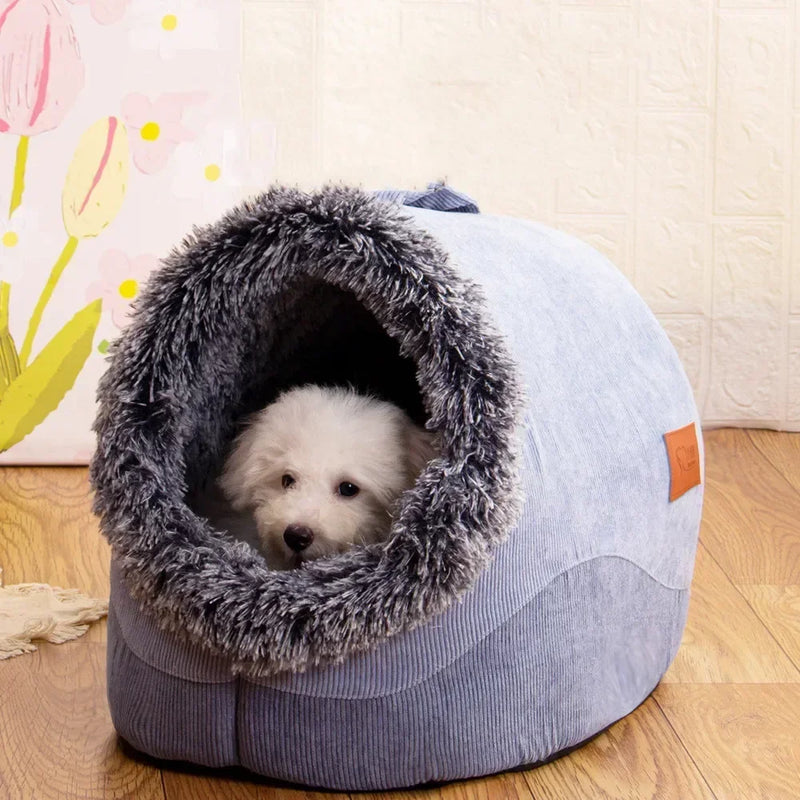 Niche Douillette Rayée pour Animaux