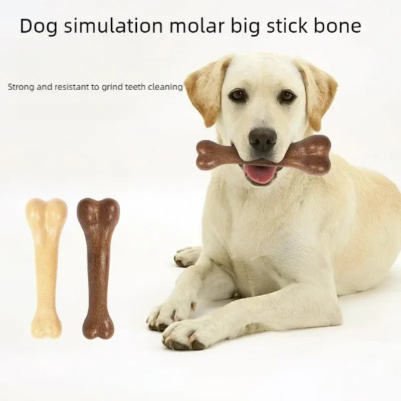 Durable Wooden Dog Chew Bone Toy for Aggressive Chewers