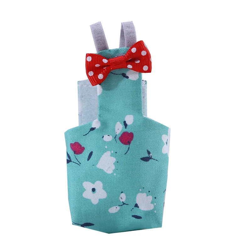 Couch-culotte en coton pour perroquet avec nœud papillon