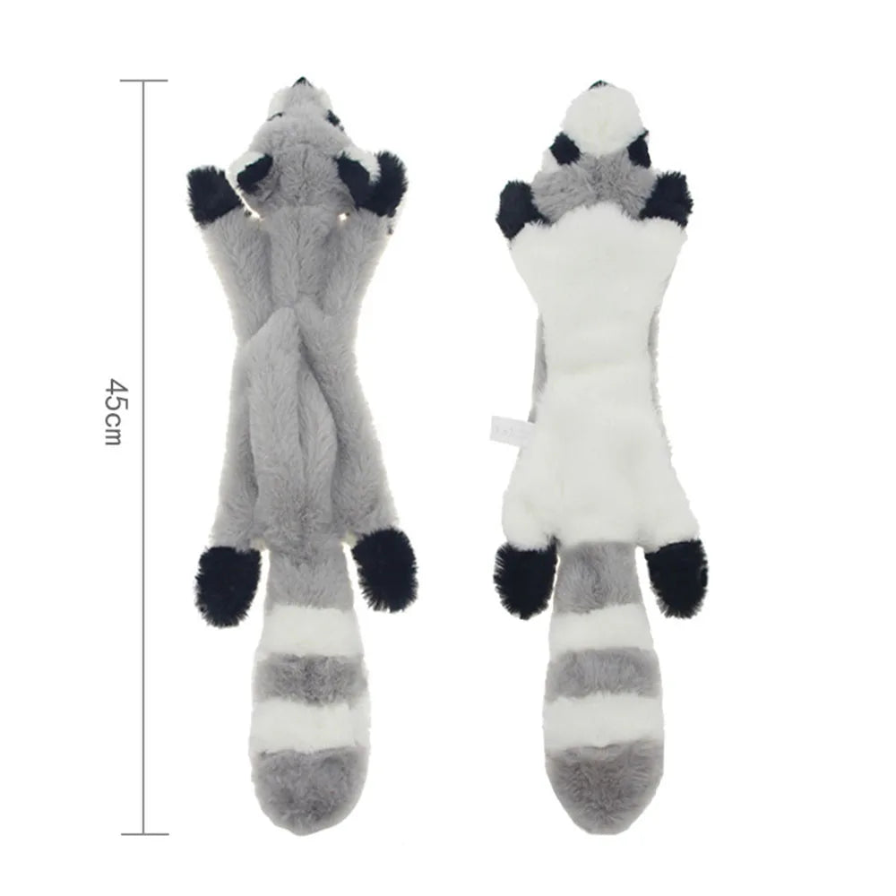 Squeaky Plush Dog Toy with Crinkle Paper – No Stuffing, Durable & Fun