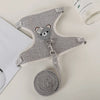 Adjustable Linen Rabbit Harness and Leash Set with Padded Comfort