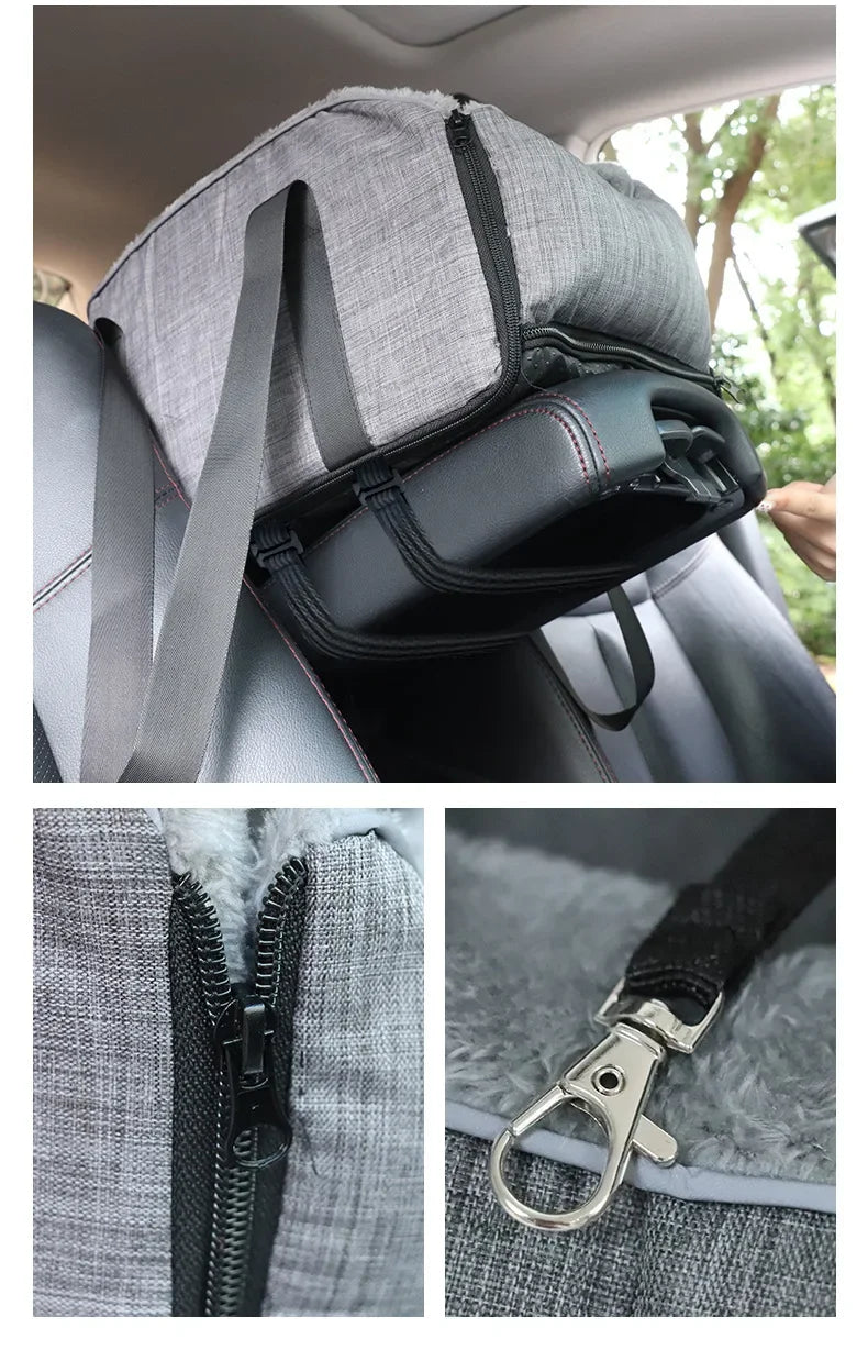 Portable Dog Travel Bed for Car Use