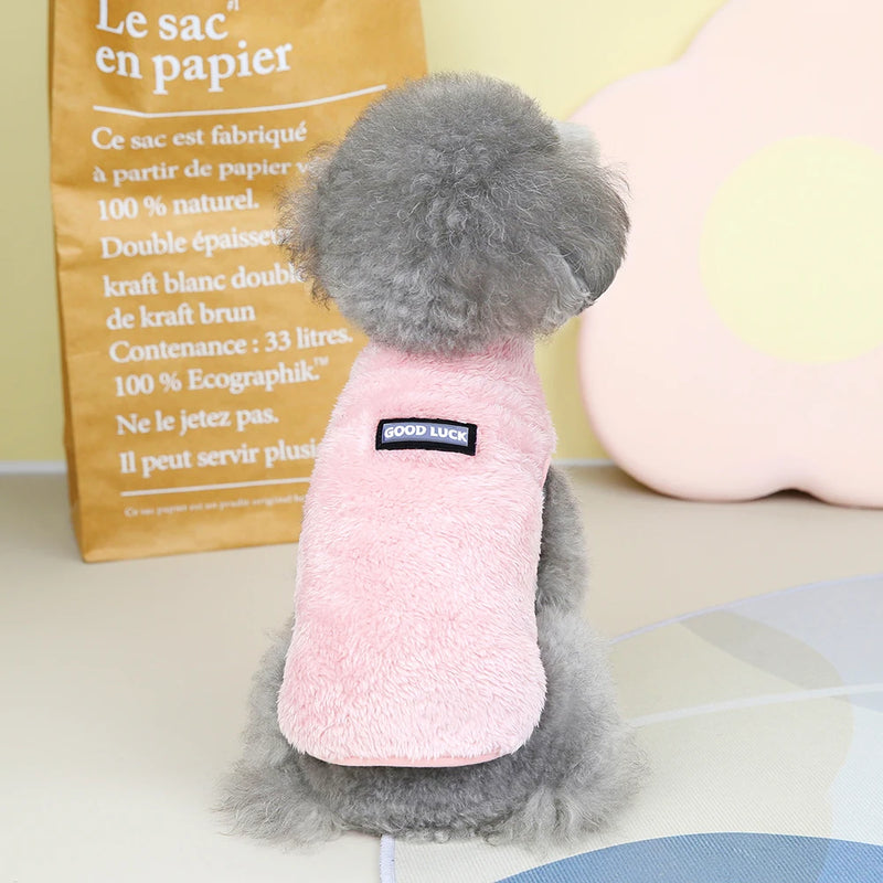 Chaleco de Felpa Coral para Mascotas