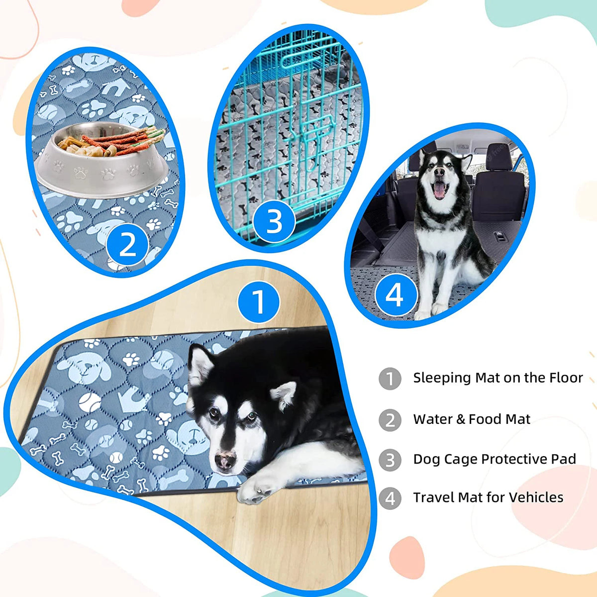 Reusable Absorbent & Leak-Proof Dog Pee Pads (2-Pack)