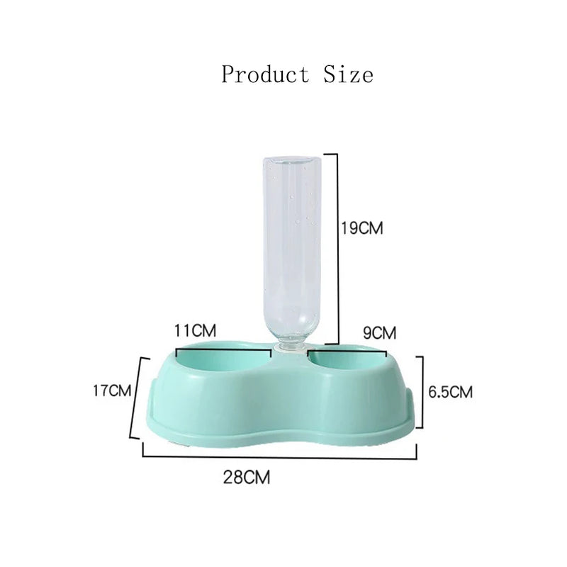 Automatic Pet Feeding Bowl with Water Dispenser