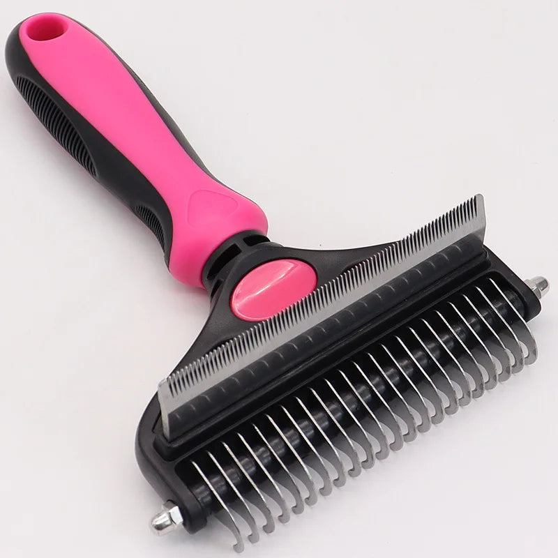 3-in-1 Pet Deshedding Brush for Dogs and Cats