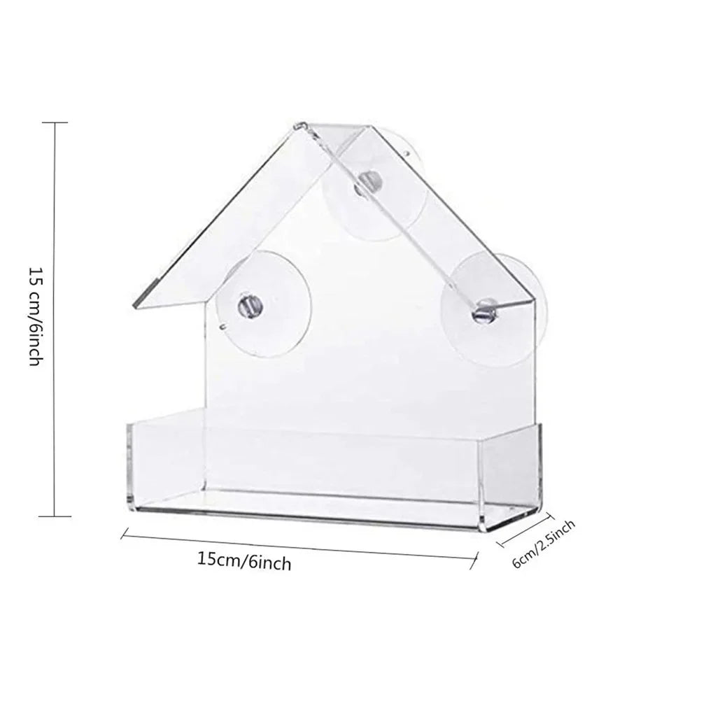 Window Bird Feeder with Suction Cups