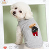 Printed Sleeveless Pet Vest for Cats and Dogs
