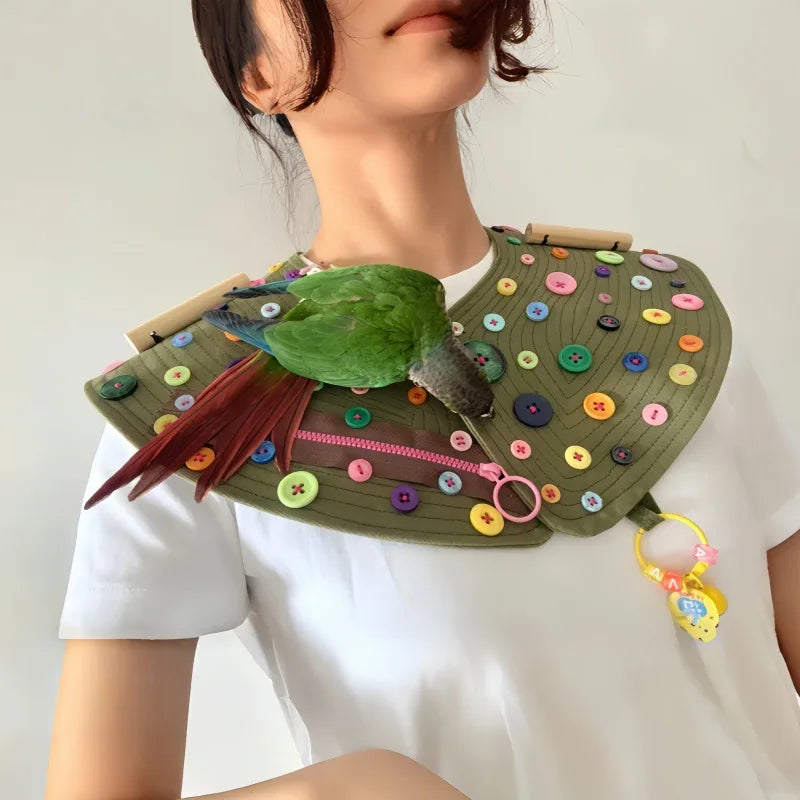 Bird Anti-Plucking Training Coat with Shoulder Support