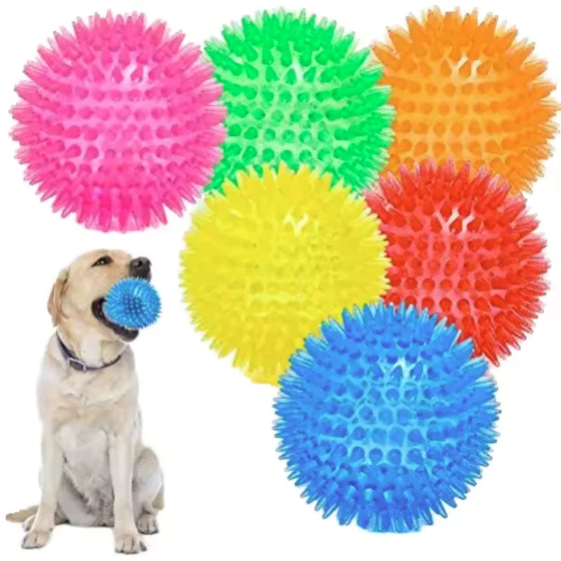 Squeaky Rubber Dog Ball Toy