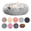 Cozy Plush Round Pet Bed for Dogs and Cats