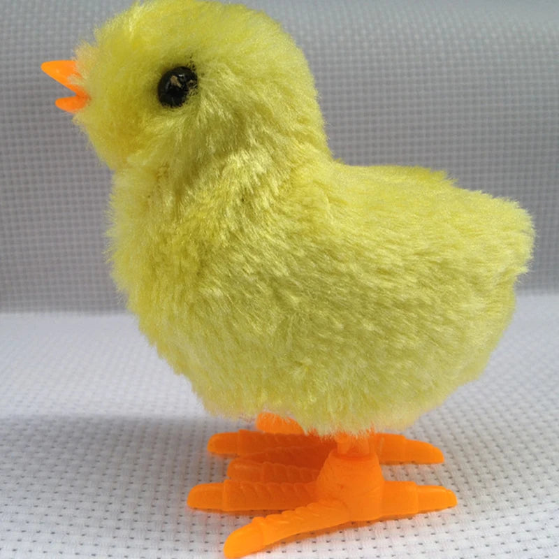 Wind Up Plush Chick Cat Toy - Interactive Cartoon Toy