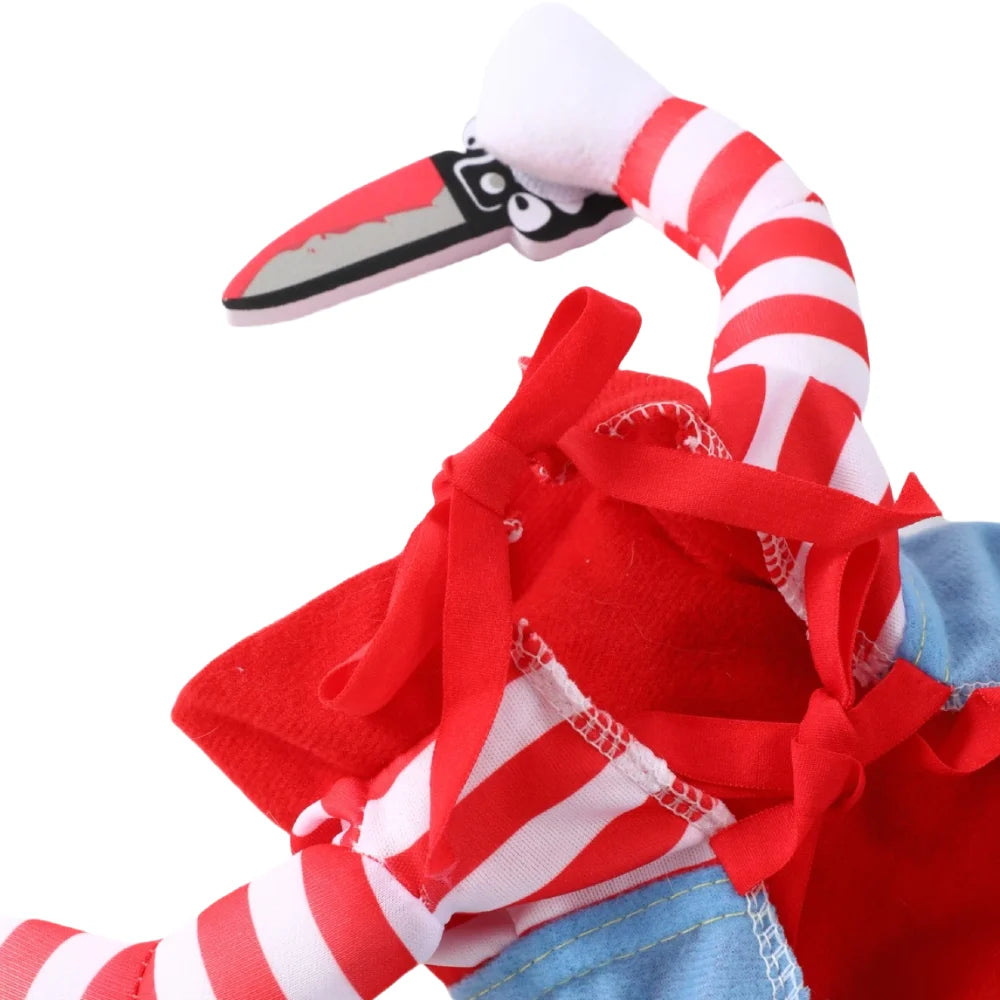 Funny Knife-Holding Pet Costume for Small & Medium Dogs