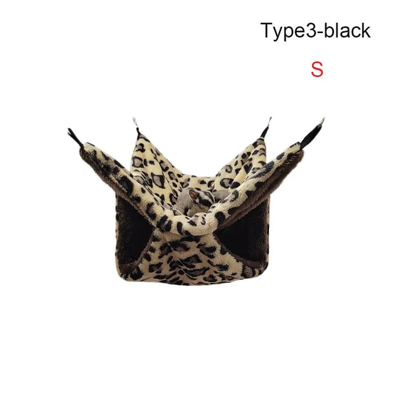 أرجوحة مخمل دافئ للحيوانات الأليفة الصغيرة