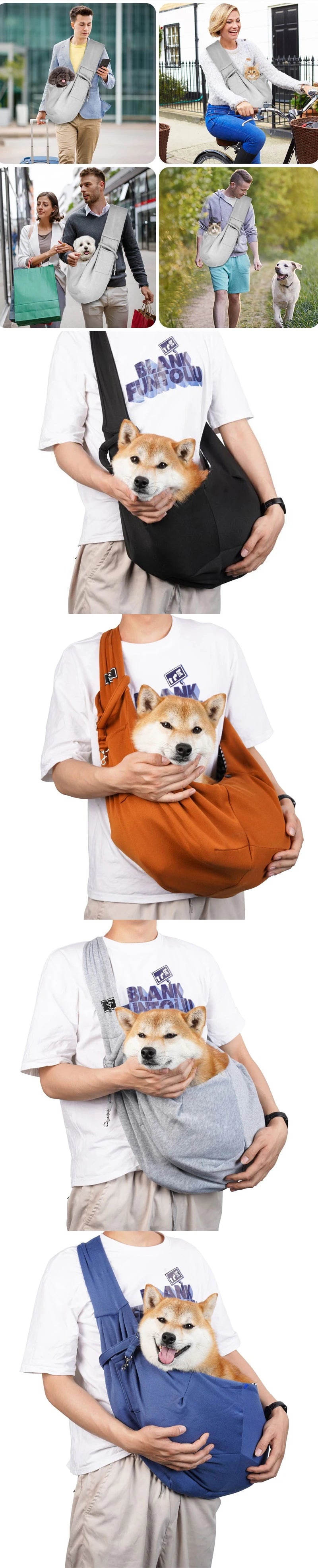 Outdoor Pet Carrier Sling Bag for Small Dogs and Cats