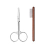 Wooden Pet Grooming Comb with Tear Stain Scissors