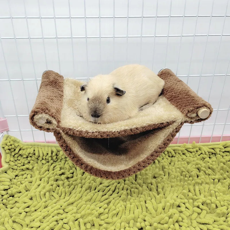 Hamac-Lit Doublement Doux pour Petits Animaux