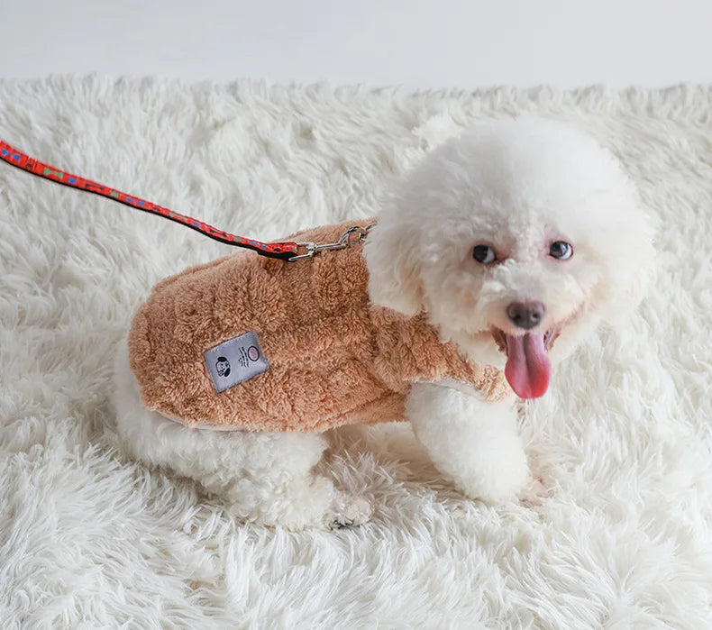 Suéter de Fleece Cálido para Invierno para Perros y Gatos Pequeños