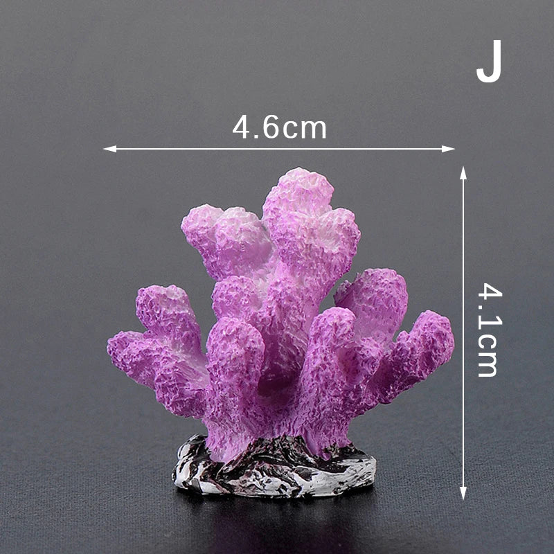 Artificial Coral Reef Aquarium Decoration with Starfish