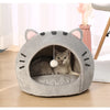 Warm Cat Bed Cave with Cushion and Pet House
