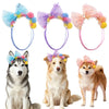 Handmade Pet Hair Bows – Adjustable Multi-Style Cloth Bows for Dogs and Cats