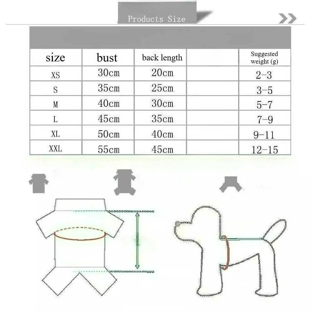 Summer Bow Heart Print Pet Dress for Small Dogs and Cats