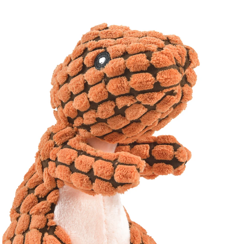 Jouet en peluche doux pour dinosaure, idéal pour les petites races de chiens